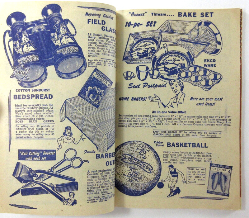 Vintage Garden Spot Seed Catalog Sales Prizes Toys Garden Almanac Lancaster 1955 gallery