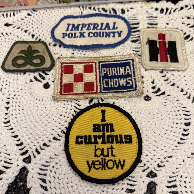 Vintage Farm Agriculture Patches Pioneer Seed International Harvester Purina Lot