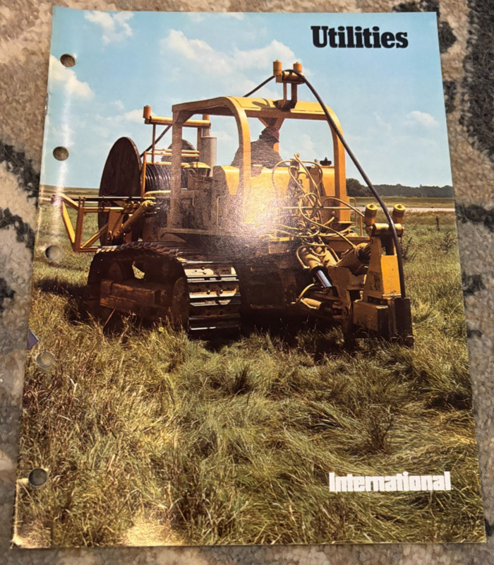 International Harvester Construction Equipment for Utilities Brochure AMIL25