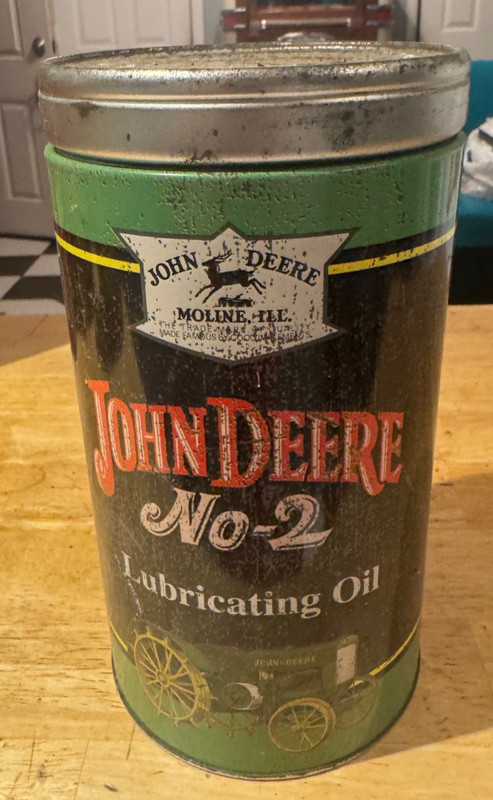 John Deere Oil Can Tin Bank (A17)