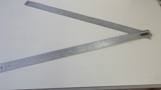 Folding Metal Yardstick Royal Iowa IA Don Yungbluth Livestock Grain KLICK