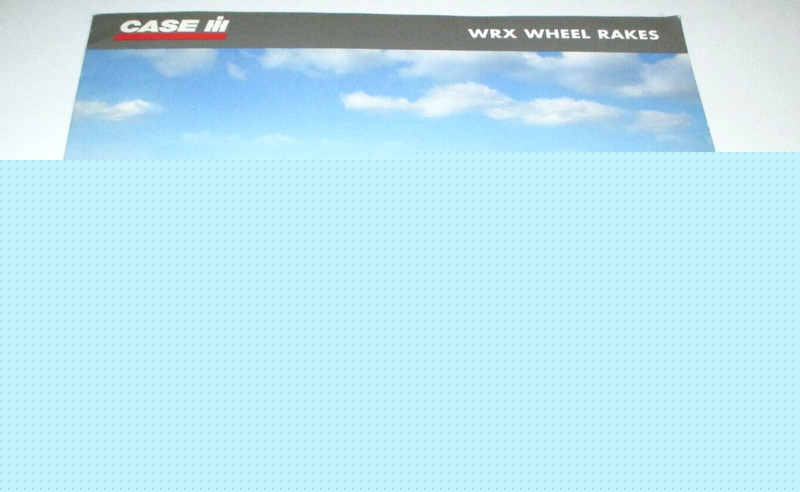 Case IH WRX201 & WRX301 Wheel Rake Sales Brochure Literature 2003 CIH OEM!