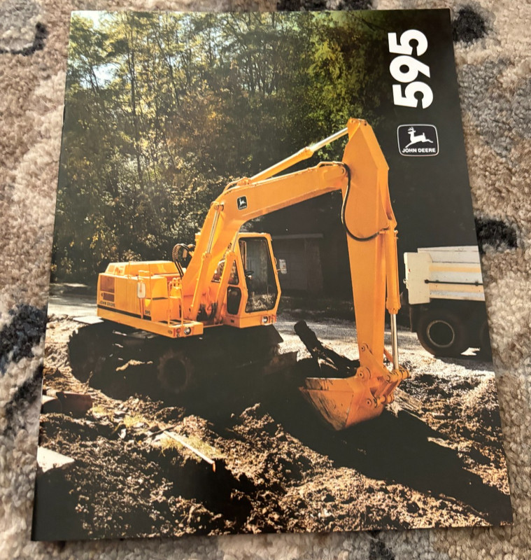 John Deere 595 Excavator For 1986 Brochure CWPA26