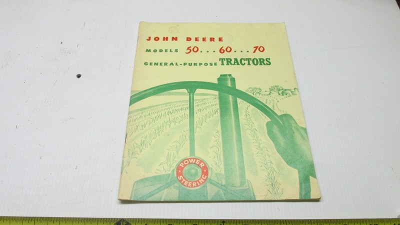 Nice Old John Deere 50 60 70 Tractor General Purpose Brochure Book