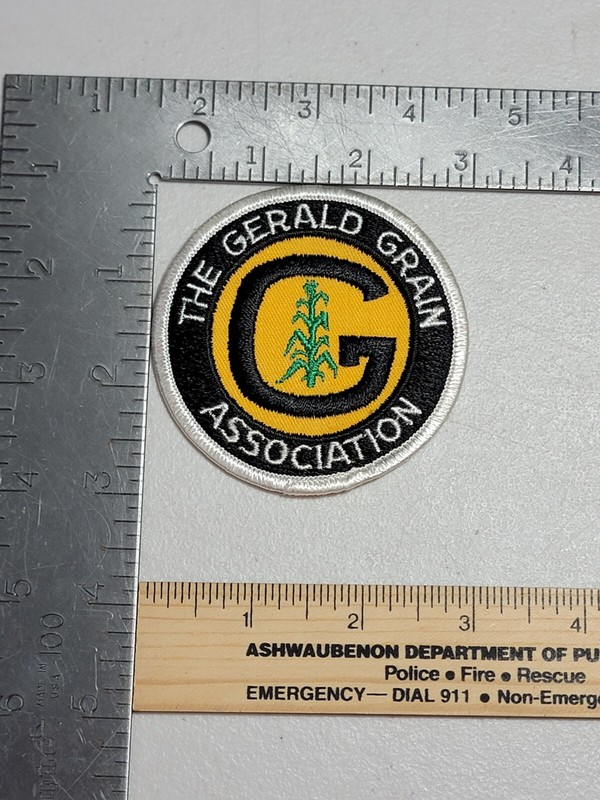 FFb1 Vintage patch farm jacket shirt hat The Gerald Grain Association