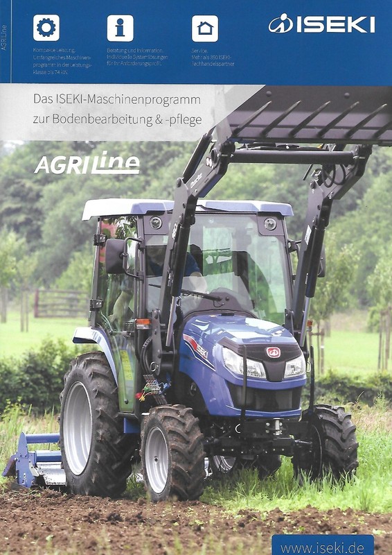 Farm Tractor Brochure – Iseki – TLE 3400 et al – c2017 – GERMAN lang (F9187)