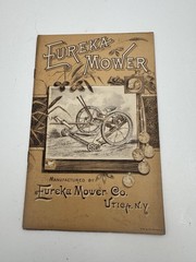 Vintage Eureka Mower Brochure 1889 RARE SHIPS FREE USA