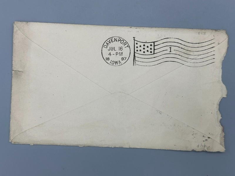1897 SPOTTED HORSE Michigan ESCANABA Illustrated Postal Cover FARM Advertising gallery