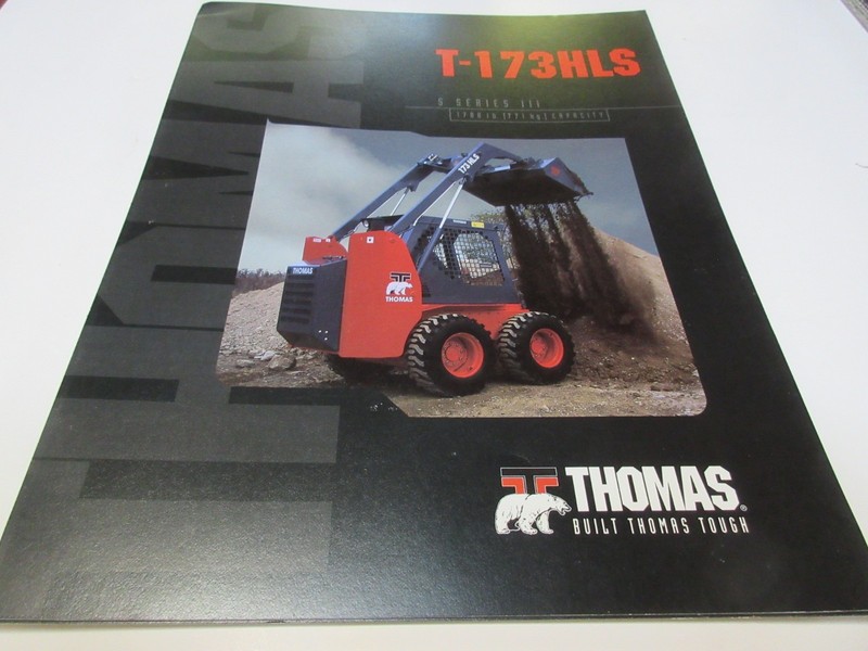 Thomas T-173HLS Skid Steer Loader Brochure 4 pages