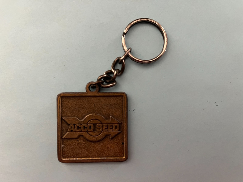Vintage ACCO Seed Keychain Rare agricultural collectible