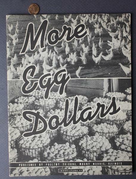 1942 Mount Morris Illinois More Egg Dollars Chicken Rooster Chicks booklet RARE-