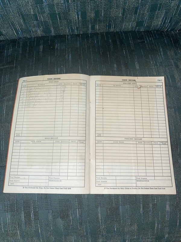 1949 Farm Record Book Chippewa Falls, Wisconsin Rendering Works Phone ￼ gallery