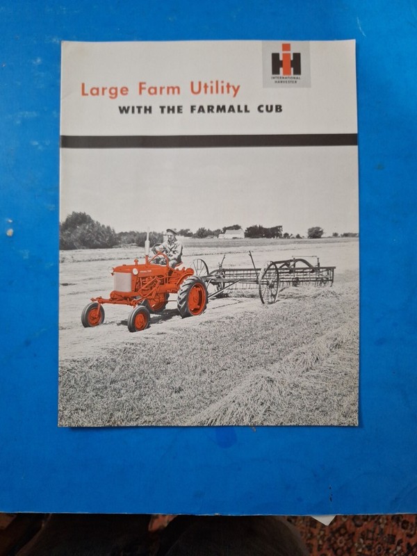 IH McCormick Large Farm Utility Farmall Cub Tractor Brochure