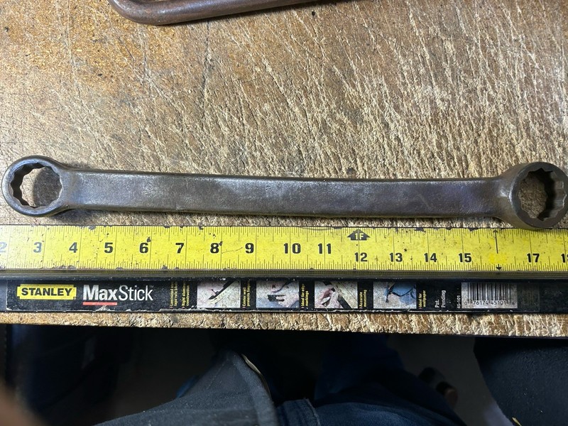 Vintage JOHN DEERE Tractor Wrench 16" Double Box End 12-point 1-1/4x1-1/2” gallery