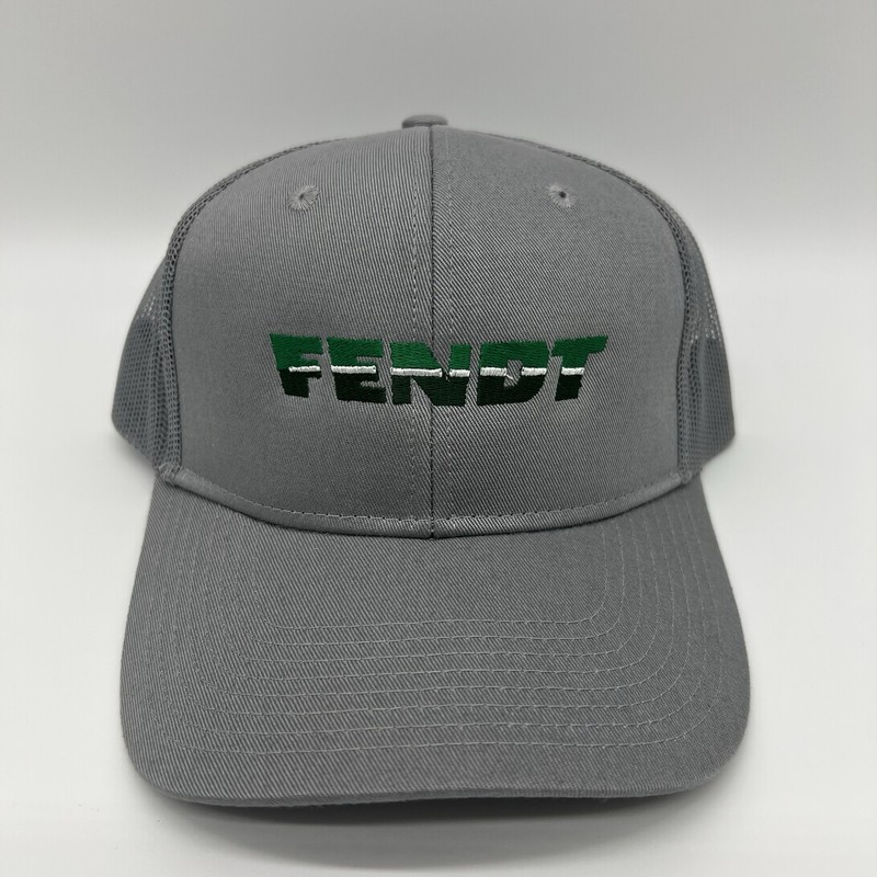 Fendt Tractor Baseball Cap, Gray, Adjsutable