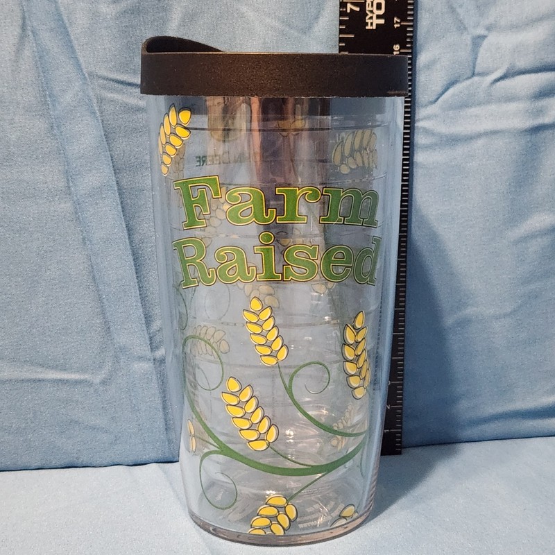 Tervis Tumbler John Deere Farm Raised Wheat Stalks with Black Lid 16oz