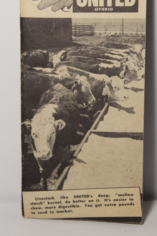 1948 Vtg United Hybrid Corn Seed Ledger Book Farmers Pocket Ames IA Anamosa Iowa gallery