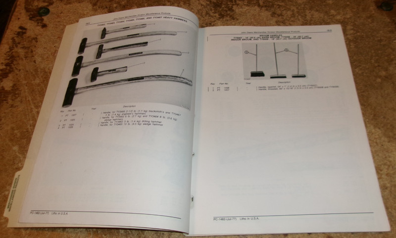 1977 john deere merchandise division misc. products parts catalog very good used gallery