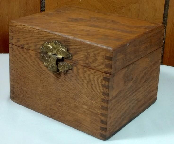 ANTIQUE LAKE SHORE SEED COMPANY DUNKIRK NY SWEET PEAS DOVETAIL WOOD SEED BOX