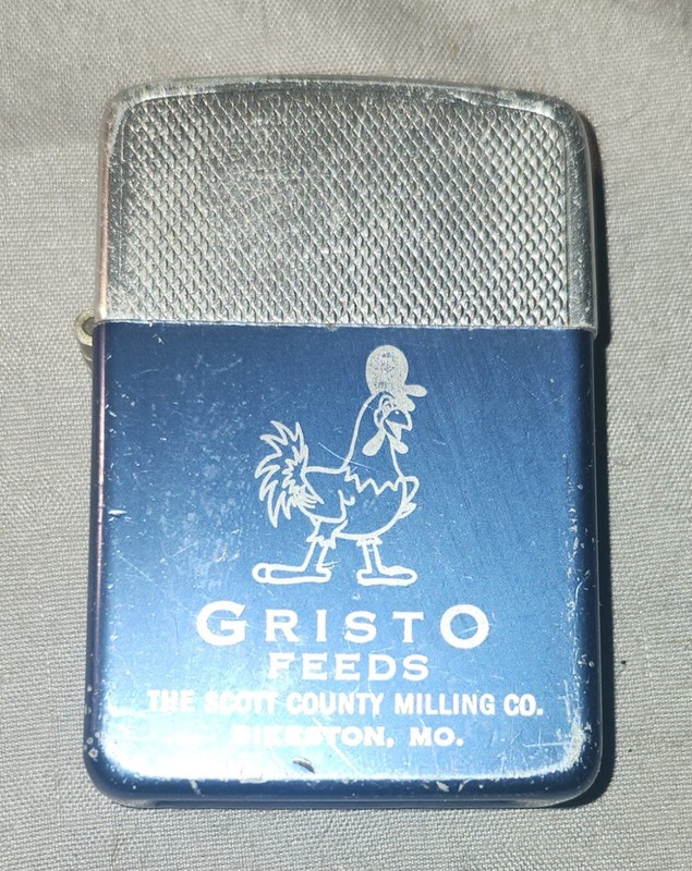 Vintage Poultry Chicken Feed Advertising Lighter