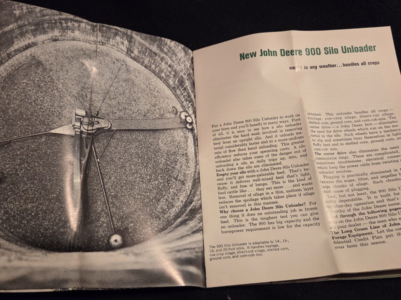 1965 John Deere Feed-Handling Equipment Brochure Silo-Unloader Bunk Feeder gallery