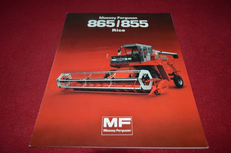 Massey Ferguson 865 855 Rice Combine Dealers Brochure YABE11