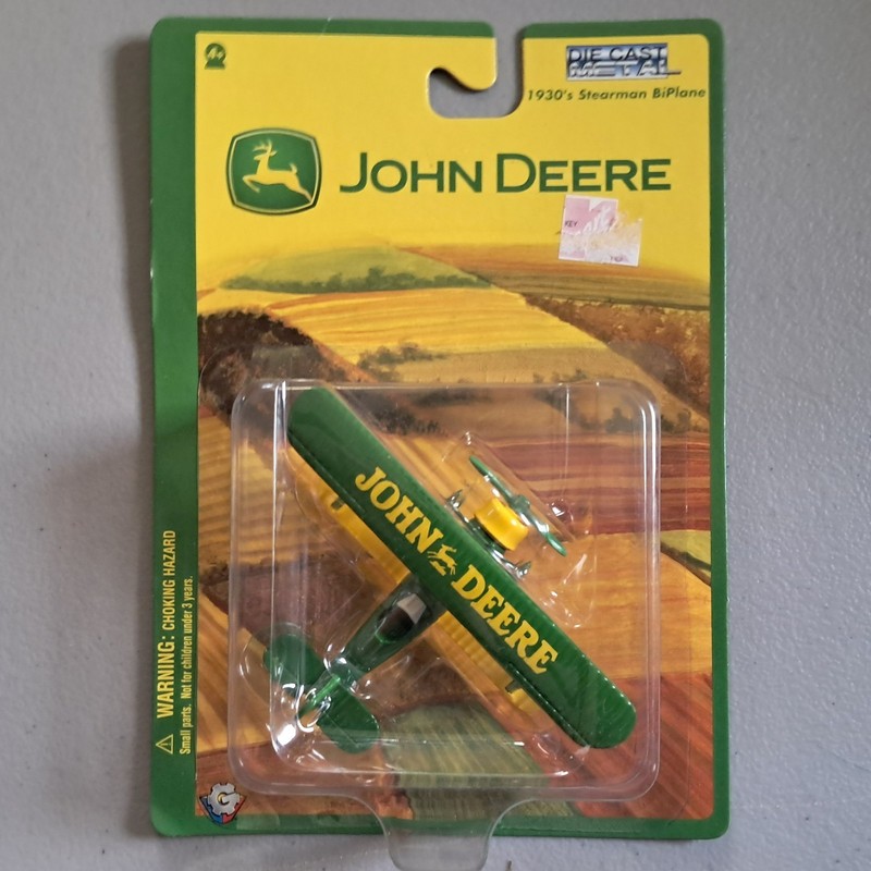 Gearbox #04266 Die-Cast John Deere 1930’s Stearman Barnstormer BiPlane Green