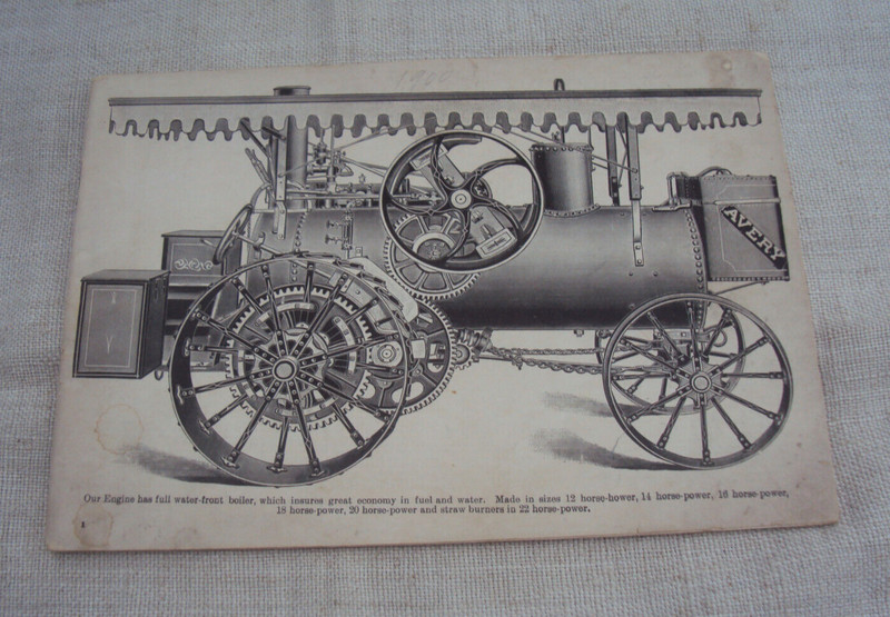 Rare 1900 Avery Engine Thrasher Tractor Dealer Catalog Brochure Peoria 67 page