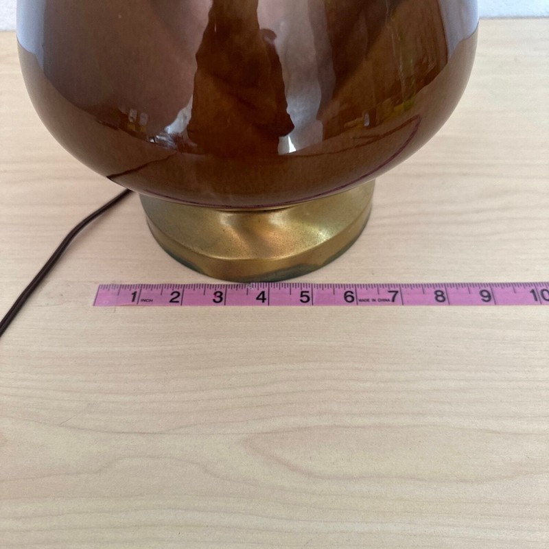 MCM Brown and tans Drip Glaze Lamp gallery