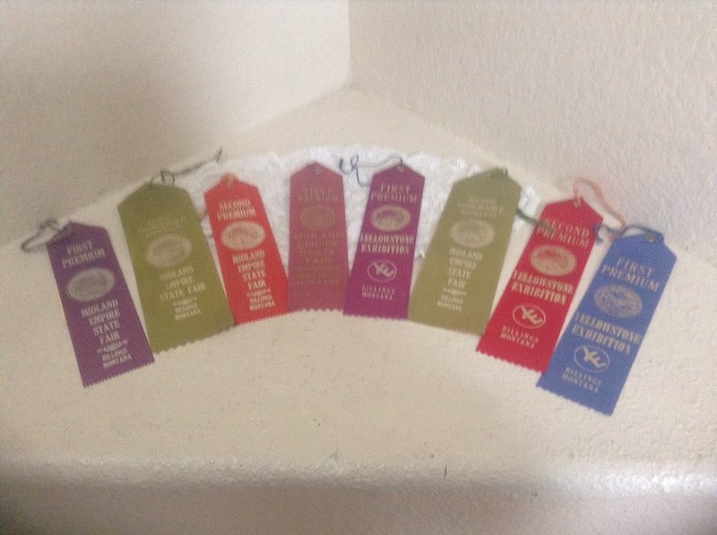 Lot of 8 Midland Empire State Fair & Yellowstone Ribbons 1970’s Billings Montana