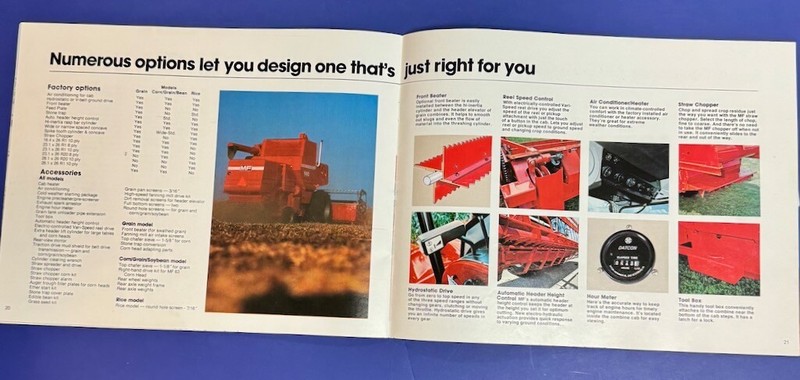 Massey Ferguson MF 550 Combine Brochure gallery