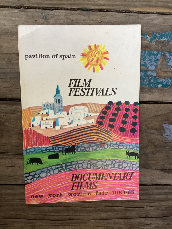 Rare 1964-1965 New York Worlds Fair Pavilion of Spain Documentary Film Postcard