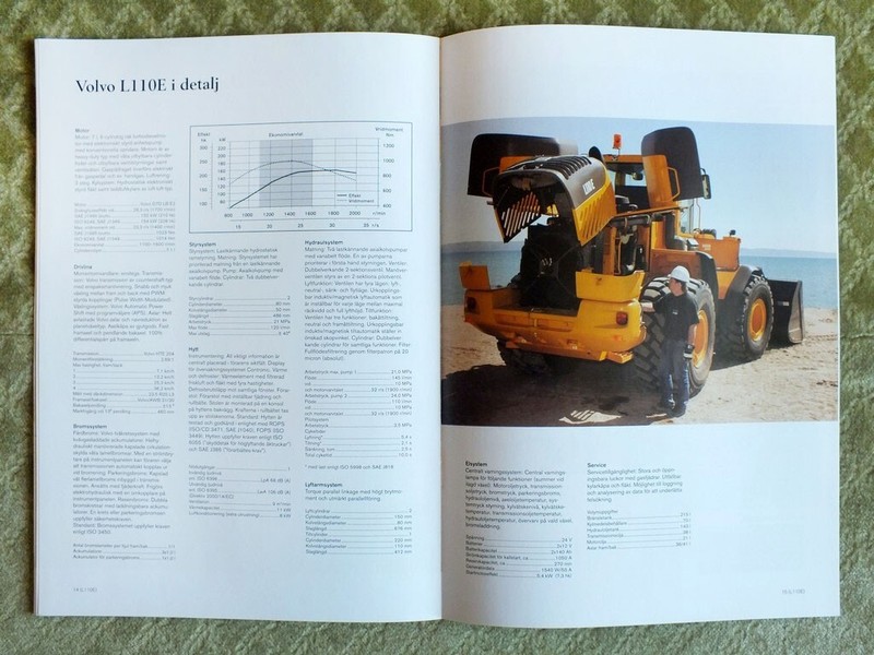 VOLVO BM L110E Wheel Loaders Tractors Brochure Prospekt 2002 gallery