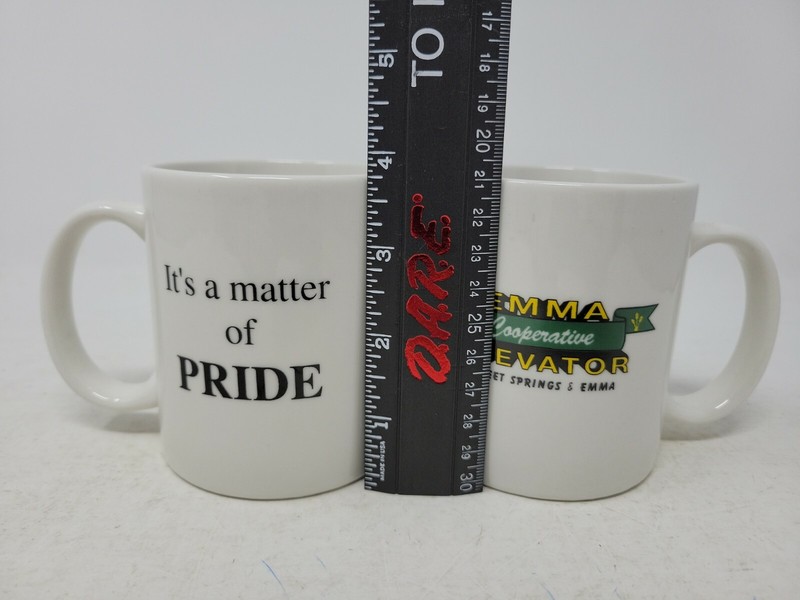 Two Coffee Mugs Emma Cooperative Elevator Sweet Springs/Emma Missouri RARE gallery