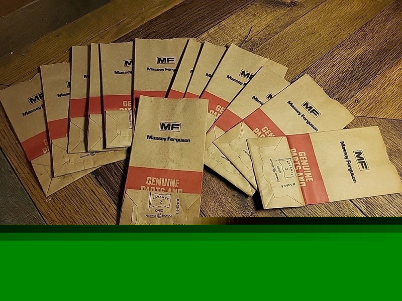 13 Vintage Massey Ferguson Parts Bags 8 Inches Tall X 4 Inches Wide Genuine