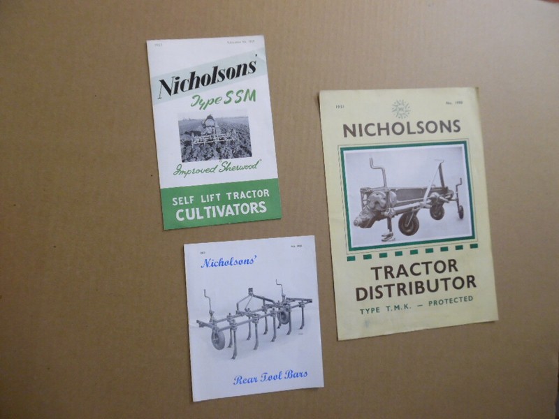 c.1952 W.N. Nicholson & Sons Ltd Farm Machinery Brochure Lot Newark UK Vintage