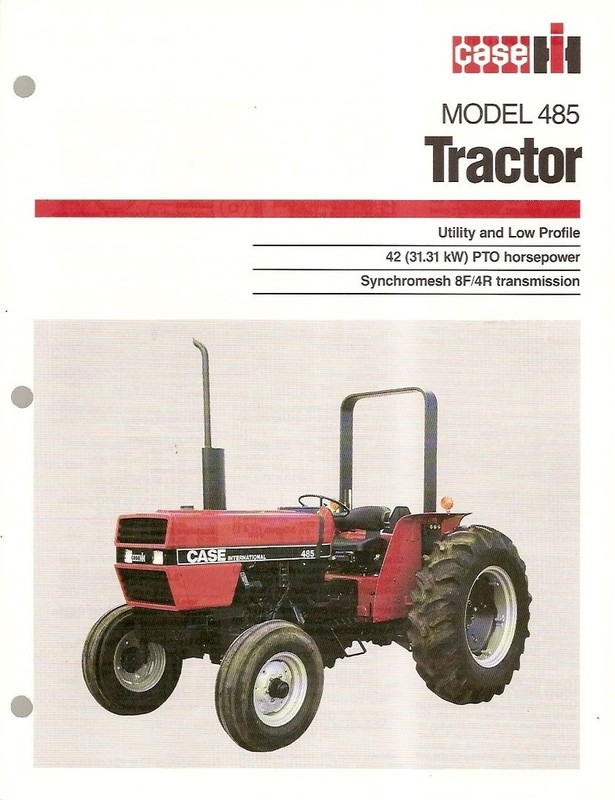 Farm Tractor Brochure – Case IH – 485 – c1980’s (FB332)