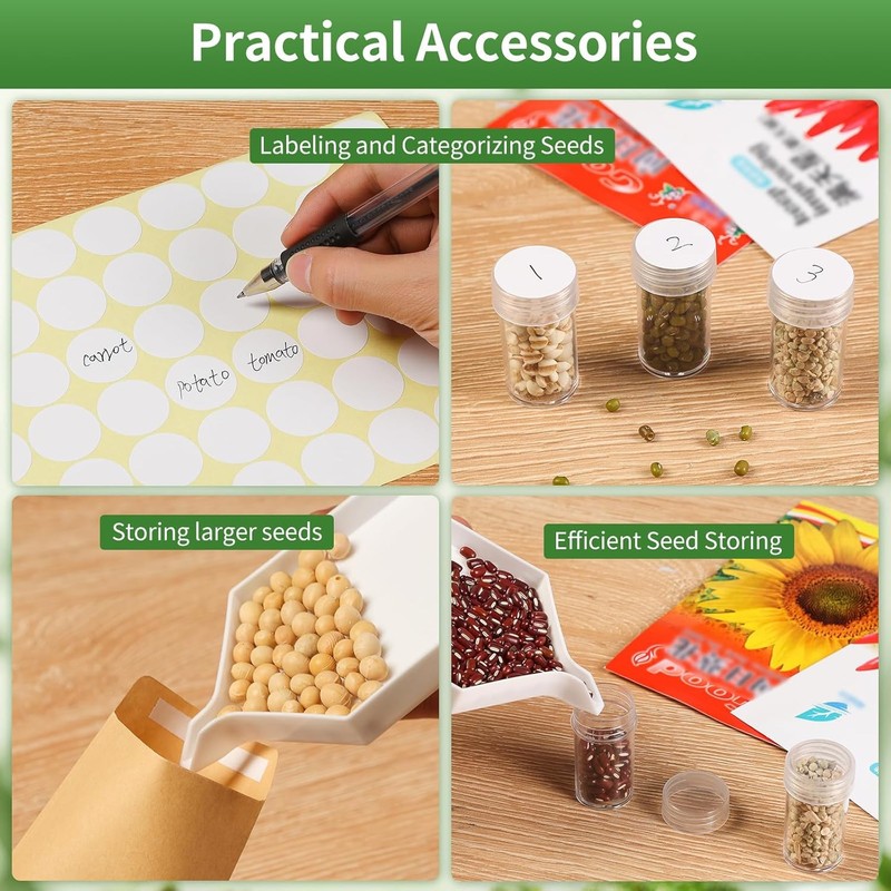 Seed Storage Box, Portable Seed Saving Box, Sturdy Seed Organizer Kit Seed Envel gallery