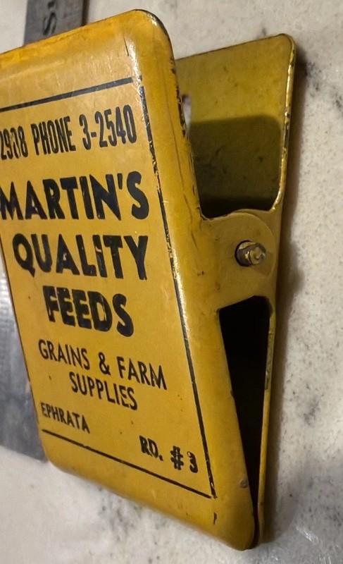 Vintage Advertising MARTIN'S QUALITY FEEDS Farm Supplies Ephrata Receipt CLIP gallery