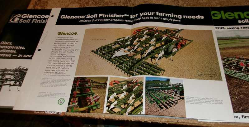 3-lot vintage glencoe soil finisher 2 + 3 page brochures in good shape used gallery