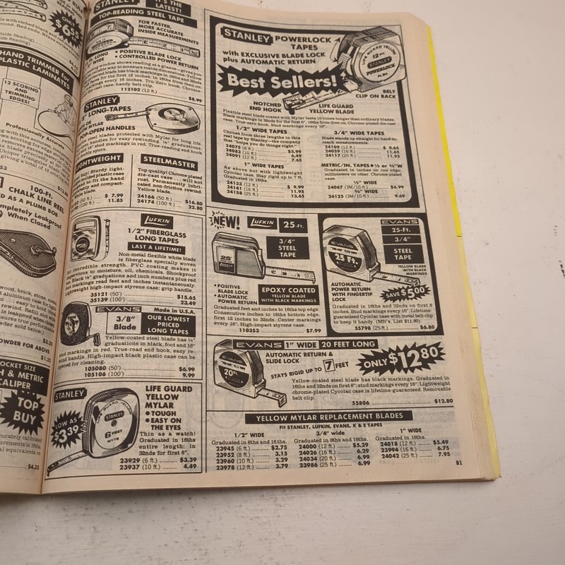 Vintage 1980s U.S. General Hardware Tools Catalog Plumb SK Proto Estwing Stanley gallery