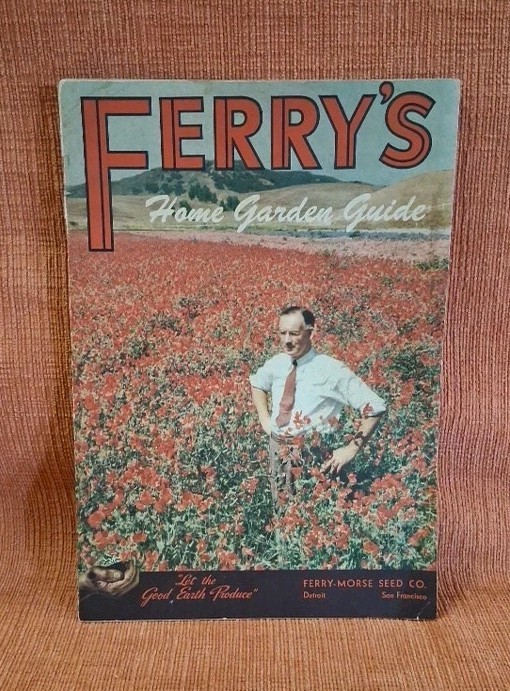 1940’s FERRY-MORSE SEED CO. HOME GARDEN GUIDE Vtg