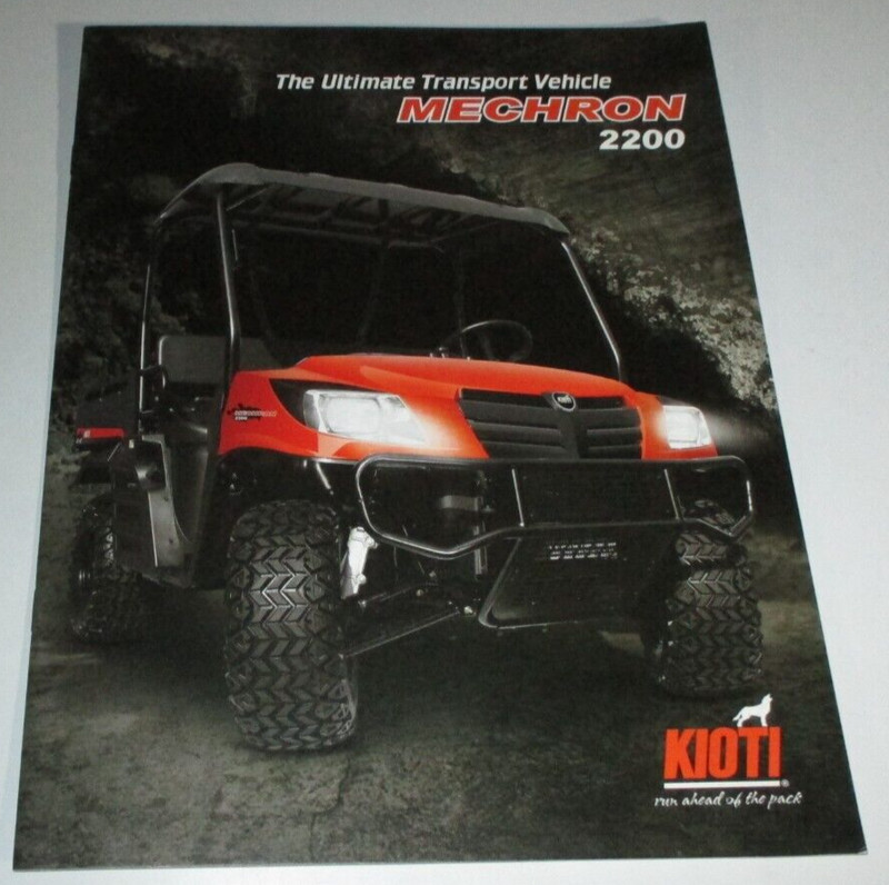 *Kioti Mechron 2200 Utility Vehicle UTV Sales Brochure ORIGINAL! 6/12 Literature