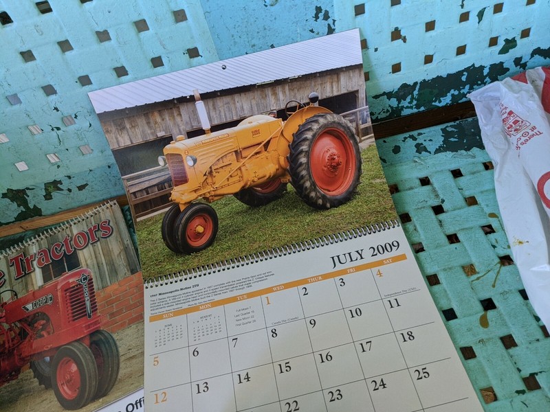 2009 Antique Tractors Calendar Photos Ford John Deere Allis Chalmers Case vtg gallery