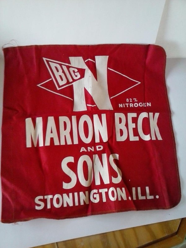 Big N Marion Beck and Sons Stonington ILL Aylco Fertilizer Vintage Flag