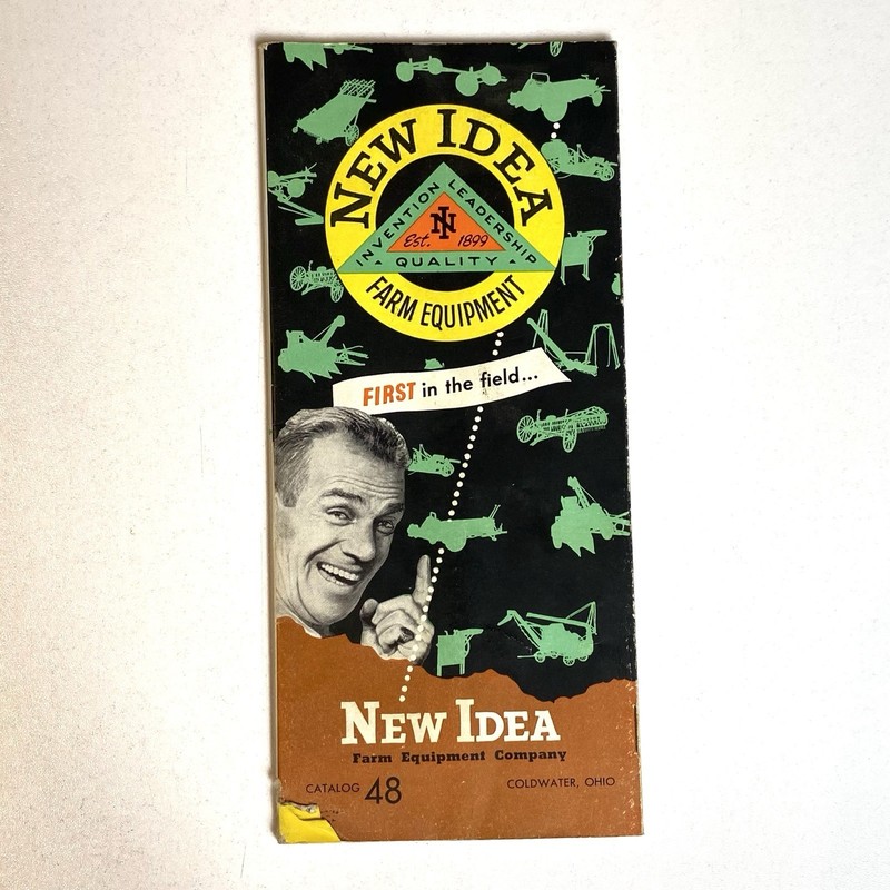 Vtg New Idea Farm Equipment Catalog Brochure c 1940 Advertising Coldwater Ohio
