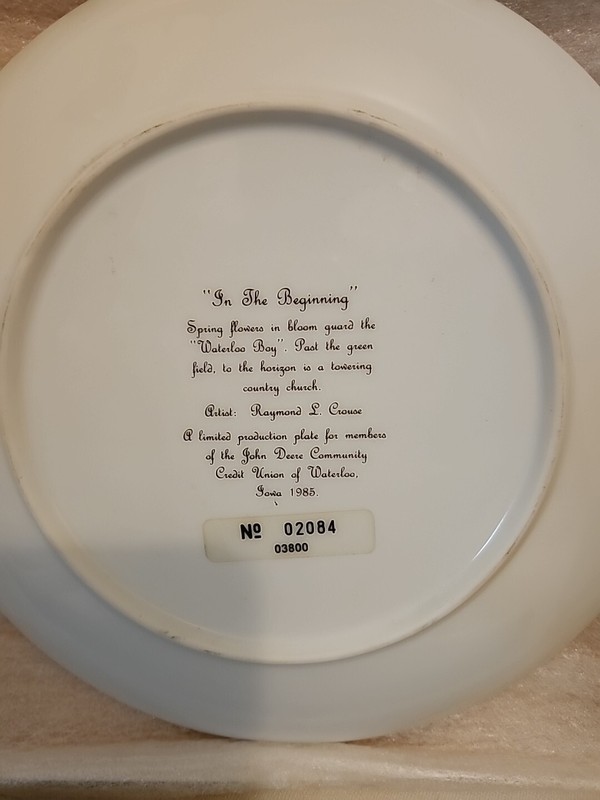 Set Of 4 John Deere Employees Credit Union Collector Plates 1983 - 1985 Limited gallery