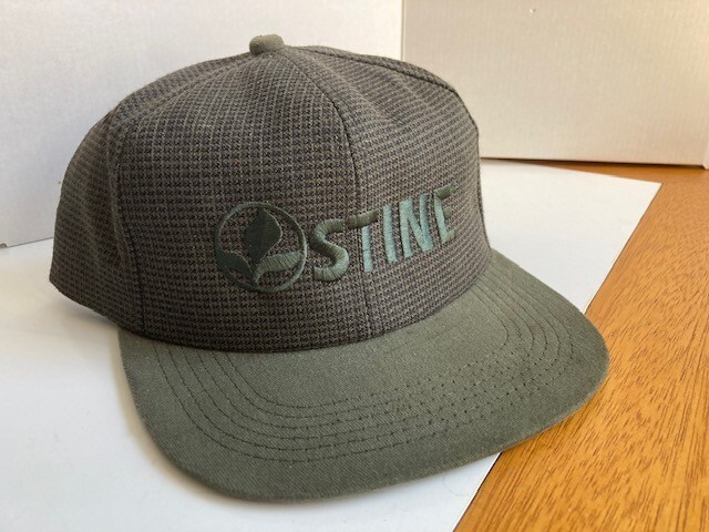 VINTAGE NOS 80’s STINE SEEDS GREEN PLAID TRUCKERS CAP HAT DEALERS’ ESTATE