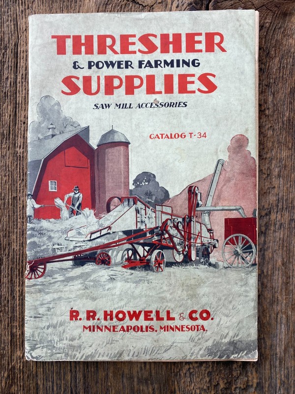 R.R. Howell Thresher & Power Farming Supply Catalog T-34 Minneapolis MN 1934