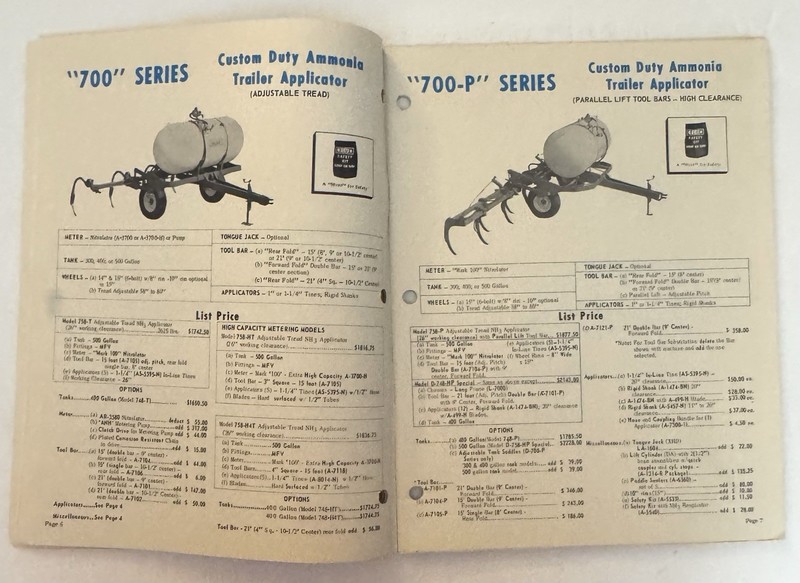 Vintage 1971 BLUE John Blue Company Machine Catalog 1970 1971 Prices Farming gallery